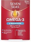 SEVEN SEAS OMEGA-3 & MAGNESIUM 500MG FISH OIL VITAMIN (30 CAPSULES & 30 TABLETS)