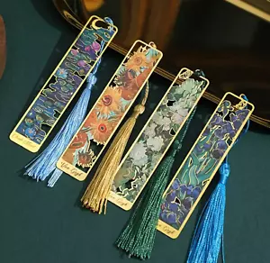 1 Pc Classical Painting Art Metal Bookmark – Van Gogh, Monet, Valentine's Gift - Picture 1 of 22