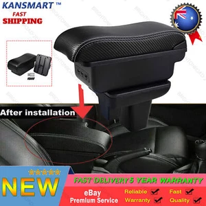 Armrest Box Central Consoles Fits MG MG3 Excite CORE MY21 MY22 2016-24 with USB - Picture 1 of 17