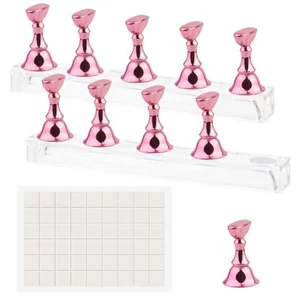 Nail Stands Acrylic Nail ArtPress on Nail Stand Magnetic Nail Tips Practice H... - Picture 1 of 8