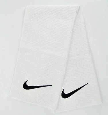 Nike Caddy Golf Towel 2.0 White/Black - Image 1 of 4