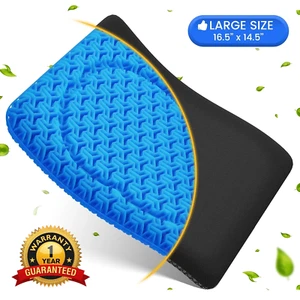 Gel Seat Cushion for Wheelchair, Office Chair, Car Seat, Blue - Picture 1 of 12