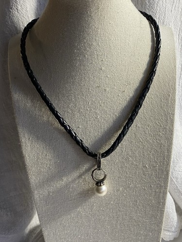 VETEMENTS Collana Premier Design Intrecciato Ecopelle Ecopelle Anello Pendente 17"