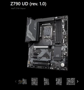 Gigabyte Z790 UD rev. 1.0 Schwarz.Neu Garantieersatz absolut neu und unbenutzt. - Bild 1 von 10