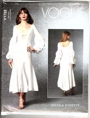 Vogue V1722 Misses 16 to 24 Special Occasion Dress Uncut Sewing Pattern - Image 1 of 2