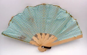 Bamboo Fan Batik Fabric and Wood Handbag Craft Java Bandung - Picture 1 of 1