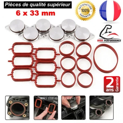 KIT DE SUPPRESSION CLAPET/VOLET BOUCHON D'ADMISSION 6X33MM/32MM BMW M57 E60 E61 - Photo 1/4