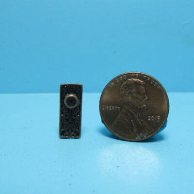 Dollhouse Miniature Antique Bronze Door Knob with Ornate Design CLA05613 - Image 1 of 2