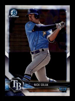2018 Bowman Draft Chrome #BDC-46 Nick Solak Tampa Bay Rays - Image 1 of 2
