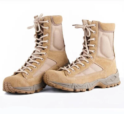 Hombres Mujeres Impermeables Ejército Botas Tácticas SWAT Combate Senderismo Escalada Trabajo Zapato Foto 1 de 4