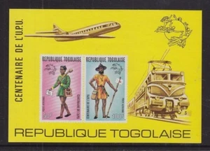TOGO 1974 UPU HOJA CENTENARIA EDICIÓN SCOTT #C223a como nueva nh gato $40 - Imagen 1 de 1
