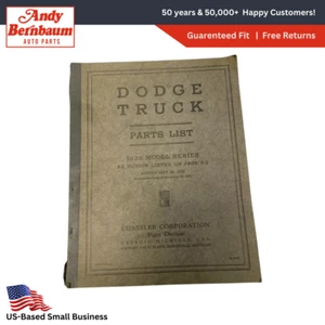 Catalogo Di Letteratura E Accessori Per Parti Di Fabbrica Del Camion Dodge 1938. - Foto 1 di 7