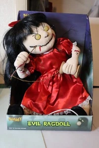 Spirit Halloween Evil Ragdoll Animatronic Rag Doll Halloween Read Description - Picture 1 of 8
