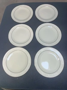 Set Of 6 Noritake China HONOR #8220 W80 Dessert Plate 6 1/4" - Picture 1 of 7