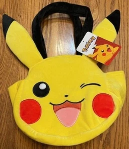 Pokemon Pikachu Plüsch Tragetasche - Osterkorb - Halloween Eimer - Bild 1 von 4