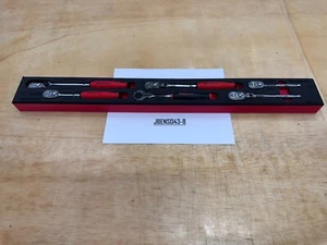 Snap-on Tools USA NEW RED 6pc 3/8" Drive Compact Ratchet Foam Set 206RT01FR - Picture 1 of 13