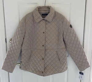 NEW! Ralph Lauren Women's KGA NEW BIRCH TAN Quilted Jacket XL - Picture 1 of 11