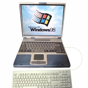 Portatile PC Computer Windows 98 Porta Seriale Incorporata floppy Tastiera 21050 - Imagen 1 de 7