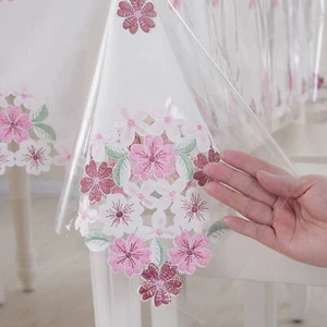 Square Transparent PVC Tablecloth Table Protector Waterproof Covering Plastic - Picture 1 of 8