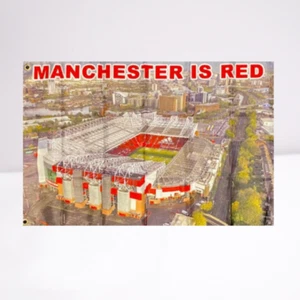 "Manchester United Bandera ""Manchester es roja"" (5 ft x 3 ft) - Imagen 1 de 1