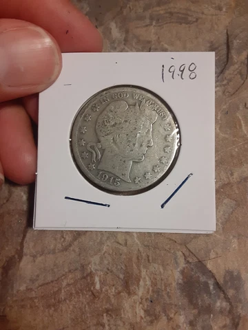 1915 Barber Half Dollar Coin - Silver #1998 Cover