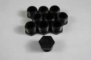Paquete de 10 casquillos hexagonales de polipropileno negro de 3/4" 3/4 MGHT, enchufe de tubería - Imagen 1 de 6