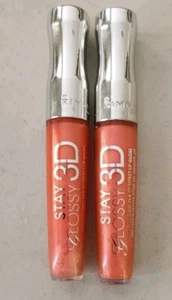 2X Rimmel London Stay Glossy 3D Lip Gloss 603 Lights Camera Action - Picture 1 of 1
