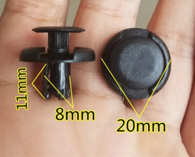 500Pcs 7mm Hole Fender Liner Fastener Rivet Push Type Clips Retainer For Toyota  - Image 1 of 2
