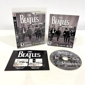 THE BEATLES ROCK BAND PS3 SONY PLAYSTATION 3 COMPLETE GUITAR GAME 2009 HARMONIX - Picture 1 of 4