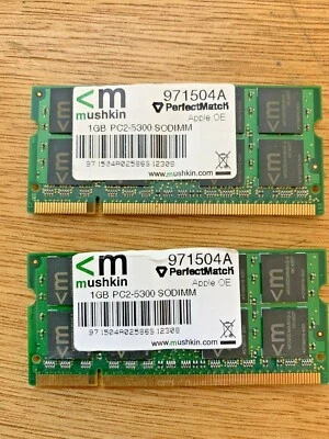 Mushkin PC2-5300 SODIMM (2x1GB) 2GB - Image 1 of 4