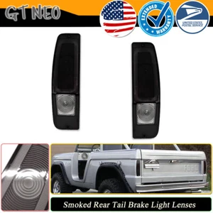For 67-72 Ford Truck F100 F250 Econoline 67 77 Bronco Tail Light Smoked Lenses - Picture 1 of 8