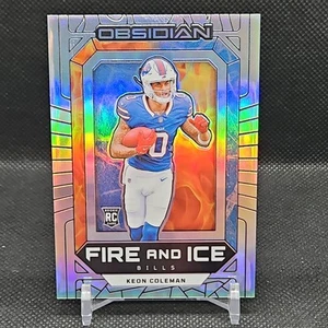 2024 Obsidian Keon Coleman Rookie Fire And Ice #3 66/99 - Picture 1 of 6