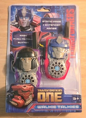 Transformers One Walkie Talkies up to 750 ft 3+ ages Easy Push Operate New - Image 1 of 4