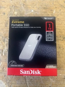 New SanDisk External Extreme Portable SSD 1TB USB-C SSD SDSSDE51-1T00 - Picture 1 of 1