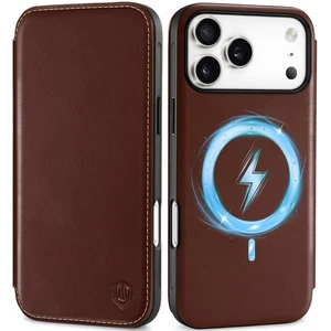 Portafoglio Custodia Slim Vera Pelle per iPhone 17 Pro Max 6,9 Pollici 2025 | Wireless... - Foto 1 di 9