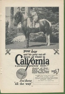 Magazine Ad - 1923 - Santa Fe Railroad - California - your boy - Picture 1 of 1