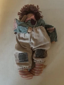 Vintage Attic Babies Marty Maschino “Baseball Player” Rag Doll. Holding Wood Bat - Picture 1 of 10