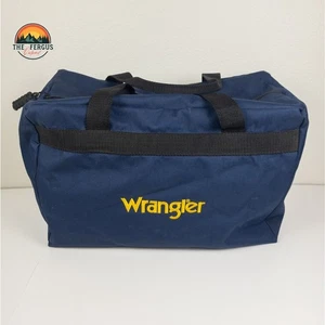 Wrangler Classic Duffle Bag Blue Navy Rodeo Gear Travel Carry-On Countrycore - Picture 1 of 19