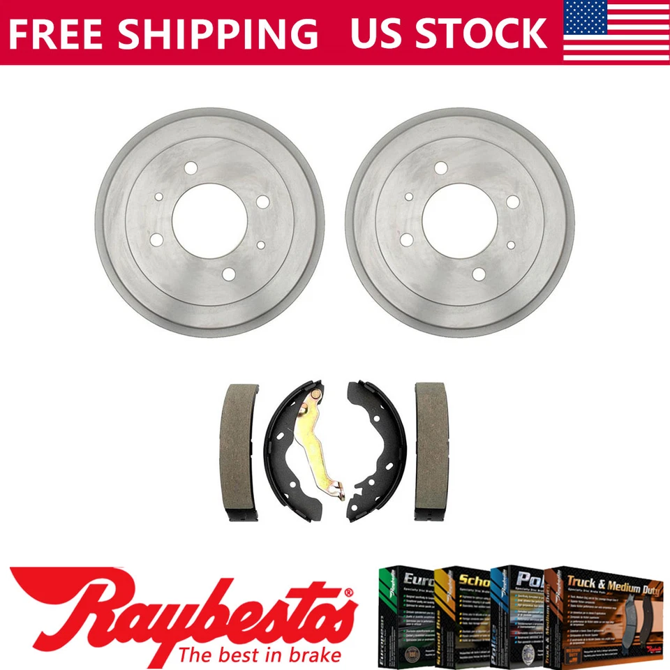Kit de tambores de freno traseros y zapatas de freno para Hyundai Elantra 2002-2006 - Raybestos Foto 1 de 4
