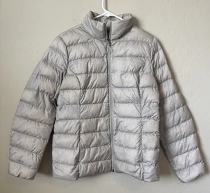 Eddie Bauer EB650 Microlight Damen Medium hellgrau Gänsedaunen gefütterte Jacke - Bild 1 von 13