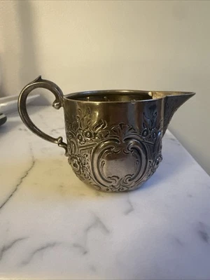 CHARLES STUART HARRIS Creamer Sterling 1894 LONDON Flower No Side Engraving Foto 1 de 4