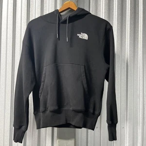 North Face Hoodie Damen klein schwarz Pullover Kapuzenpullover gesticktes Logo - Bild 1 von 8