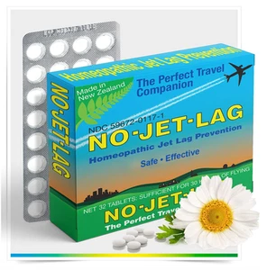 Miers Laboratories No Jet Lag Homeopathic Jet Lag Remedy 1 Pack 32 Chewable T... - Picture 1 of 13