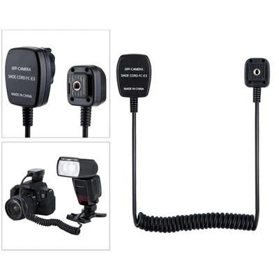 / TTL Off-Camera Hot Shoe Flash Sync Cable Cord for Canon - Image 1 of 4