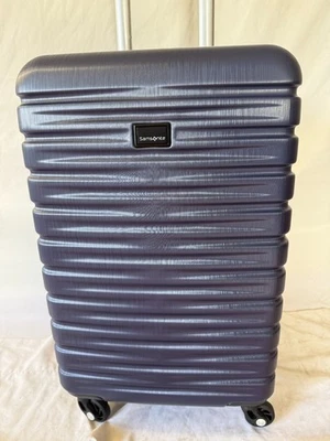 New Samsonite Uptempo X Hard side 20" Carry On Spinner Luggage Blue Suitcase - Image 1 of 4