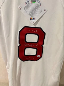Carl Yastrzemski Signed Boston Red Sox Majestic Replica Jersey TC 67 - Picture 1 of 7