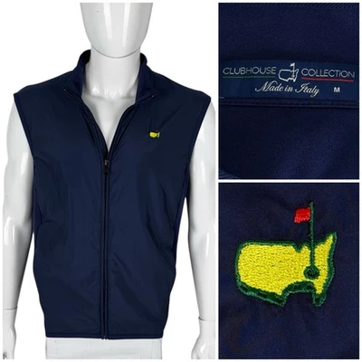 Augusta National Masters Clubhouse Collection Mens Medium Golf Vest Blue Casual - Image 1 of 4