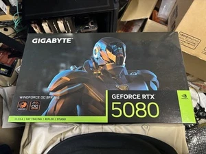 GIGABYTE RTX 5080 WINDFORCE OC SFF 16GB GPU High Performance Rare Model - Afbeelding 1 van 6