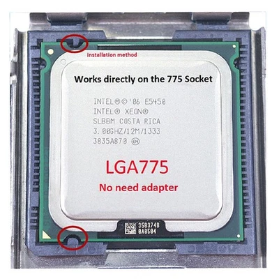 Intel Xeon E5450 3GHz SLANQ LGA775 Quad-Core CPU Processor no adapter - Bild 1 von 2