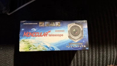 Telescopio monocular con zoom HD 80x100 con montaje para teléfono Foto 1 de 2